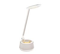 Lexibook, Decotech, Lampada da tavolo a LED con altoparlante Bluetooth, 10W, jack audio, adattatore CA, bianco/giallo, BTL030