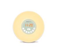 Lexibook, Decotech, Sveglia a colori, luce di risveglio, radio FM, lampada da comodino, simulazione di alba e tramonto, 6 suoni naturali, snooze, luce notturna, RL998