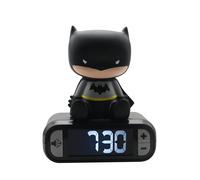 LEXIBOOK Digital Alarm Night Light Snooze, Childrens Clock, Luminous Batman, Bla