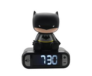 LEXIBOOK Digital Alarm Night Light Snooze, Childrens Clock, Luminous Batman, Bla