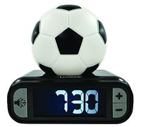 LEXIBOOK Digital Alarm Night Light Snooze, Clock, Luminous Soccer Ball, Black co
