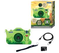 Lexibook, Dinosauro, Fotocamera 4 in 1 per Bambini con Protezione, Funzioni, Video, MP3 e Giochi, 15 cornici per Personalizzare Le tue Foto, Scheda di Memoria da 8 GB Inclusa, DJ078DINO