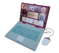 LEXIBOOK Disney Frozen 2 - Computer portatile educativo e bilingue spagnolo/inglese - Giocattolo per ragazze con 124 attività per imparare, giochi e musica con Elsa e Anna - blu/viola, JC598FZi2LXB