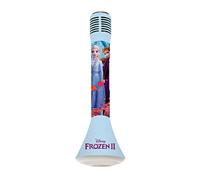 Lexibook- Disney Frozen 2 Elsa Anna Olaf Star Bluetoothcon Funzione commutatore vocale, Microfono per Canto, Altoparlante Luminoso Incorporato 3W, Ingresso Micro SD, Blu/Viola, Colore, sin Talla