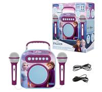 Lexibook- Frozen 2, Anna & Elsa, Il Mio Altoparlante Portatile Segreto, con Microfono, Jack aux-in, Porta SD, Blu, BTC050FZ_50, Colore