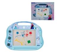 Lexibook, Disney Frozen Lavagna Magnetica Multicolore, Tavoletta Creativa A5 con Penna, Timbri e Cursore Cancellino, Giocattolo attività per Bambini dai 3 Anni, Blu, CRFZ550