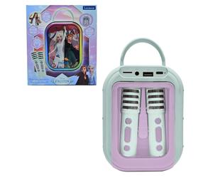 Lexibook, Disney Frozen, Macchina per Karaoke Bluetooth Frozen con 2 Microfoni W