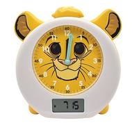 Lexibook Disney Il Re Leone Simba Il mio compagno educativo notturno, sveglia, luce notturna, simulatore d’alba, timer, doppio display dell’ora, batteria ricaricabile, giallo, RLT100AN