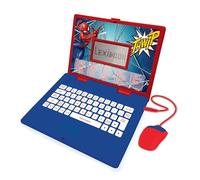Lexibook Disney Marvel Spider-Man - Computer educativo Bilingue Francese/Inglese - Giocattolo per bambini con 124 attività per imparare, divertirsi e suonare pianoforte - Blu/Rosso, JC598SPi1LXB