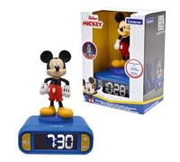 Lexibook, Disney Mickey, Sveglia Notturna Mickey, Suoni e Melodie, Schermo LCD retroilluminato, Luminoso, Snooze, Blu, RL800MCHLXB