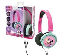 Lexibook Disney Minnie & Daisy Cuffie Stereo, Alimentazione a Misura di Bambino, Pieghevole e Regolabile, Rosa/Verde, HP010MNLXB