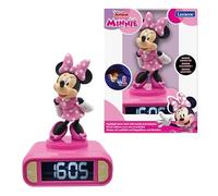 Lexibook, Disney Minnie, Sveglia Notturna Minnie, Suoni e Melodie, Schermo LCD retroilluminato, Luminoso, Snooze, Rosa, RL800MNLXB