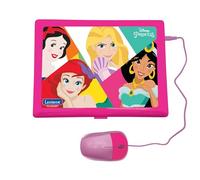 LEXIBOOK Disney Princess - Computer portatile educativo e bilingue spagnolo/inglese - Giocattolo per ragazze con 124 attività per imparare, giochi e musica - rosa JC598DPi2LXB