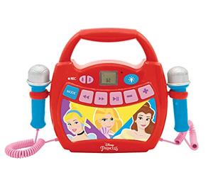 Lexibook- Disney Princess, Il Mio Primo Lettore Digitale con Microfono, Senza Fili, Funzione registra, Effetti vocali, Rosa, per i Bambini, Colore