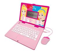 Lexibook, Disney Princess JC598DPi3 - Giocattolo educativo bilingue per Bambini, con 124 attività per Imparare, Giocare e Musica, Colore: Rosa