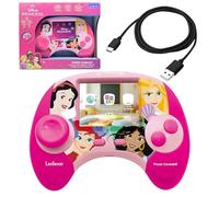 Lexibook - Disney Princesses - Power Console® - Console di gioco educativa bilingue Francese/Inglese con 100 attività, JCG100DPi1