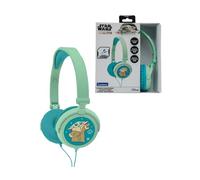 Lexibook, Disney Star Wars, Cuffie Pieghevoli con Filo, Cuffie Over-Ear Comode, Limitazione del Volume Sicura, Archetto Regolabile per Bambini, Verde, HP010SWLXB