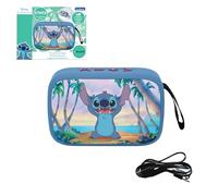 Lexibook, Disney Stitch, altoparlante Bluetooth portatile, senza fili, USB-C, scheda SD/TF, batteria ricaricabile
