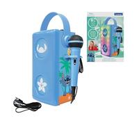 Lexibook, Disney Stitch, Altoparlante Bluetooth® Wireless Luminoso con Microfono, Effetti di Luce Multicolori, Slot per Scheda SD/TF, Batteria Ricaricabile, Blu, BTP185DZLXB