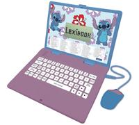 Lexibook, Disney Stitch, Computer educativo bilingue italiano/inglese, Giocattolo per bambini con 124 attività e giochi di lingua, scrittura, matematica, logica, musica