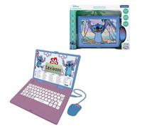 Lexibook, Disney Stitch, Computer educativo bilingue Italiano/Inglese, Giocattolo per Bambini con 124 attività e Giochi di Lingua, Scrittura, Matematica, logica, Musica, Viola/Blu, JC598Di5LXB