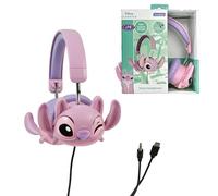 Lexibook, Disney Stitch, Cuffie Stereo cablate Pieghevoli con limitatore di Volume Angel di Disney Stitch, Rosa, HP015D1LXB