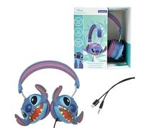Lexibook, Disney Stitch, Cuffie stereo cablate Stitch 3D, Pieghevoli, Potenza sonora limitata, HP015DLXB