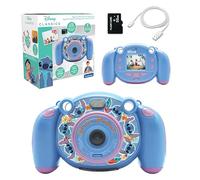 Lexibook, Disney Stitch, fotocamera digitale 4 in 1 per bambini con funzioni foto, video, audio e gioco, scheda SD da 32 GB inclusa, blu, DJ080D