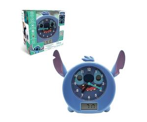 Lexibook, Disney Stitch, Il Mio Compagno di Sonno, Sveglia, Luce Notturna, simulatore di Alba e narratore, con Cavo di Alimentazione, Blu, RLT100DLXB