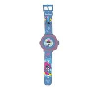 Lexibook - Disney Stitch - Orologio a proiezione regolabile con schermo digitale - 20 immagini di Lilo e Stitch - per bambini - DMW050DLXB