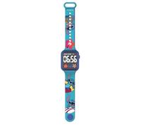 Lexibook, Disney Stitch, Orologio digitale, display 12 ore o 24 ore, blu, DMW060D