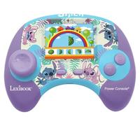 Lexibook Disney Stitch Power Console® - Console di gioco educativo bilingue Francese/Inglese con 100 attività, JCG100i1, Viola/Blu