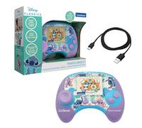 Lexibook Disney Stitch Power Console - Console di Gioco educativo bilingue Francese/Inglese con 100 attività, JCG100Di1LXB