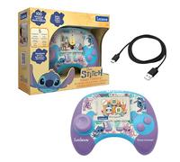 Lexibook, Disney Stitch, Power Console®, Console educativa bilingue con 100 attività, Inglese/Italiano, JCG100Di5