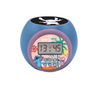 Lexibook, Disney Stitch, Sveglia proiettore con Funzione Snooze e Sveglia, Luce Notturna con Timer, Schermo LCD, Funzionamento a Batteria, Blu, RL977DLXB