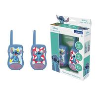 Lexibook - Disney Stitch - Walkie Talkies, 200m, Set di Comunicazione per Bambini, 2 canali di Comunicazione, Clip da Cintura, Blu/Viola, TW12DLXB