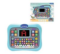 Lexibook educativo, Bilingue spagnolo/inglese, tablet parlante con schermo per imparare l'alfabeto, numeri e animali, modalità pianoforte e quiz interattivi, colore blu (JCPAD007i2)