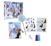 Lexibook Frozen 2 Diario Segreto Elettronico con Accessori, Effetti Luminosi, Lucchetto e Chiave, Adesivo coloratoi, Penna con Pompon, Blu/Viola, SD30FZLXB