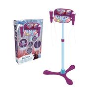 Lexibook- Disney Frozen Altoparlante Piedi per Bambini, Giocattolo Musicale, Altezza Regolabile, effeti Luminosi, 2 microfoni Incluso, MP3, Presa Cavo aux-in, Viola/Blu, Colore