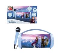 Lexibook, Frozen, Altoparlante Luminoso Senza Fili con Microfono, Suono Stereo, Funzione Karaoke, Blu/Viola, BTP585FZZLXB