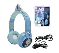 Lexibook, Frozen, Cuffie 2-in-1 wireless e cablate con tiara, suono di alta qualità limitato a 85 dB, effetti luminosi, pieghevoli, regolabili, ricaricabili, HPBT015FZ