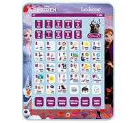 LEXIBOOK- JCPAD Disney Frozen, tavoletta educativa bilingue per Imparare Lettere, Numeri, Parole ortografia e Musica, Lingue Inglese/spagnole, Blu, Colore, Medium, JCPAD002FZi2