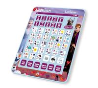 LEXIBOOK- JCPAD Disney Frozen, tavoletta educativa bilingue per Imparare Lettere, Numeri, Parole ortografia e Musica, Lingue Inglese/spagnole, Blu, Colore, Medium, JCPAD002FZi2