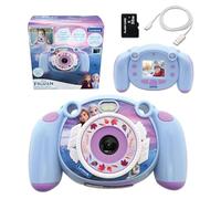 Lexibook, Frozen, fotocamera digitale 4 in 1 per bambini, funzione foto e video, giochi, scheda SD da 32 GB inclusa, viola, DJ080FZ
