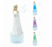 Lexibook Frozen Luce Notturna e Altoparlante per la Stanza dei Bambini, Cambio Colore, Luce soffusa, Funzionamento a Batteria, Blu/Rosso, NS01FZLXB