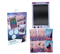 Lexibook, Frozen Magic Slate, Gioco d'Arte e Artigianato per Bambine e Bambini, Formato A4 con Disegni Multicolori, Viola/Blu, CRT10FZLXB