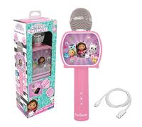 Lexibook, Gabby's Dollhouse, Microfono Bluetooth® con Funzione di Cambio Voce, Altoparlante Incorporato, Supporto per Telefono Incluso, Rosa, MIC240GDHLXB