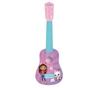 Lexibook, Gabby's Dollhouse, La mia Prima Chitarra per Bambini, 6 Corde in Nylon, 53 cm, Guida Inclusa, Colore Rosa, Taglia Unica, K200GDH