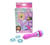 Lexibook, Gabby's Dollhouse, Proiettore di storie e Torcia Luminosa, proietta 24 Immagini della Serie TV La casa delle Bambole di Gabby con 3 Dischi, Rosa/Blu, LTC050GDHLXB