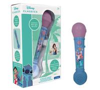 Lexibook, Disney Stitch, Microfono luminoso per bambini, giocattolo musicale, altoparlante integrato, effetti luminosi, melodie demo incluse, Blu, MIC80D
